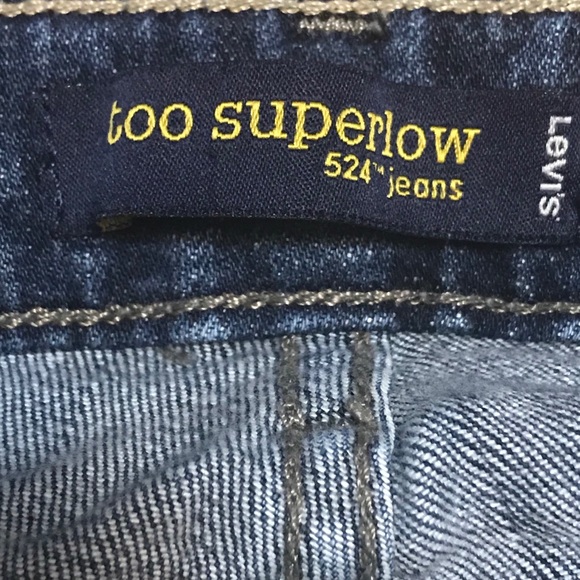 Levi’s Too super low 524 jeans 👖 EUC size 7 med - Picture 5 of 6